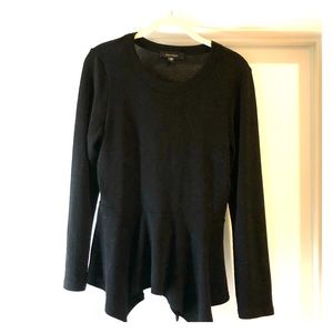 Knit shirt/ sweater w peplum